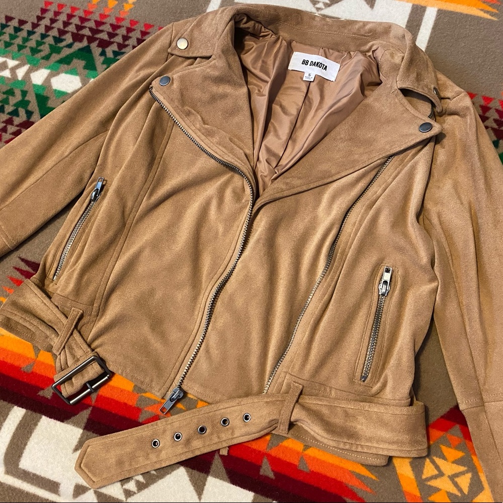 BB Dakota Suede Moto Jacket